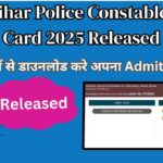Bihar Police Constable Admit Card