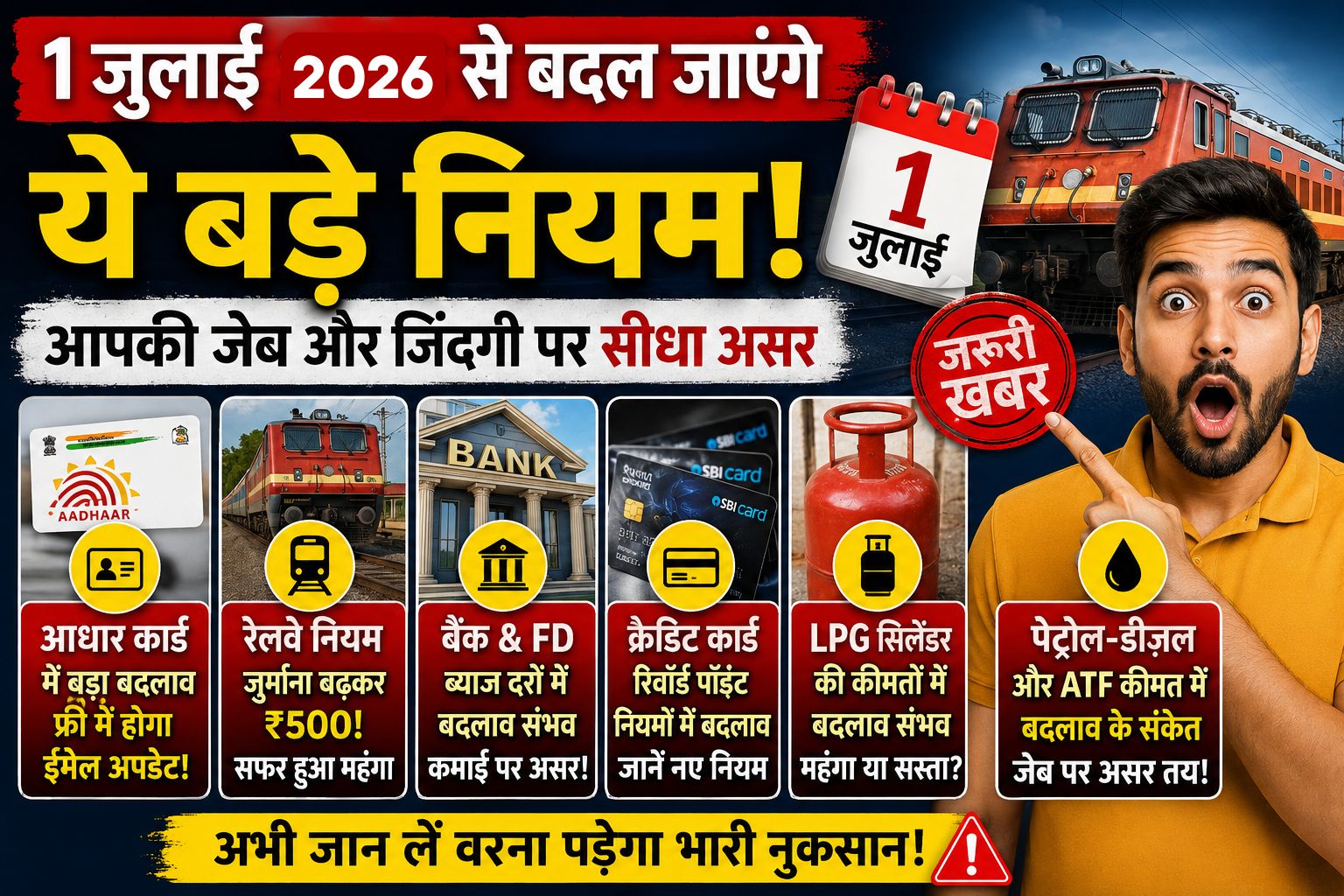LPG, Train, Banking Rule Change On 1 July